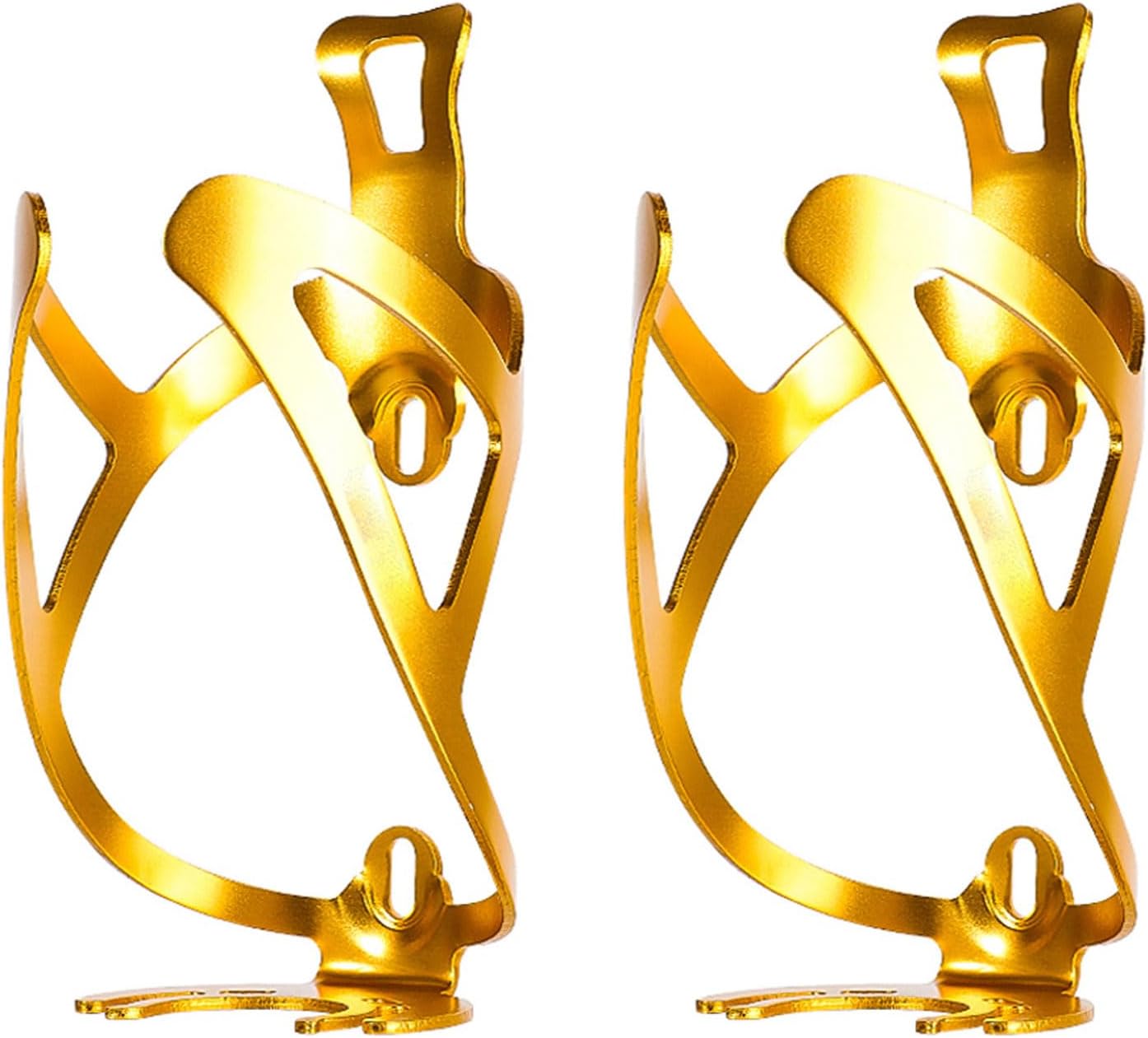 Bike Water Bottle Cage, 2-Pack Ultra-Light Aluminum Alloy Universal Cycling Kettle Holder Cage for Road, Mountain and Kids Bikes