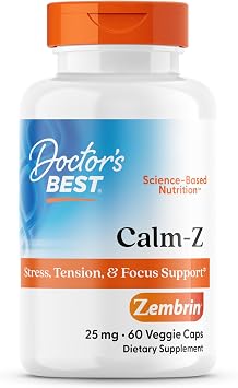 Doctors Best Calm-Z, for Men & Women Calm & Focus Support, 60 Veg Caps