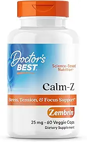 Calm-Z with Zembrin, 25 mg, 60 Veggie Caps