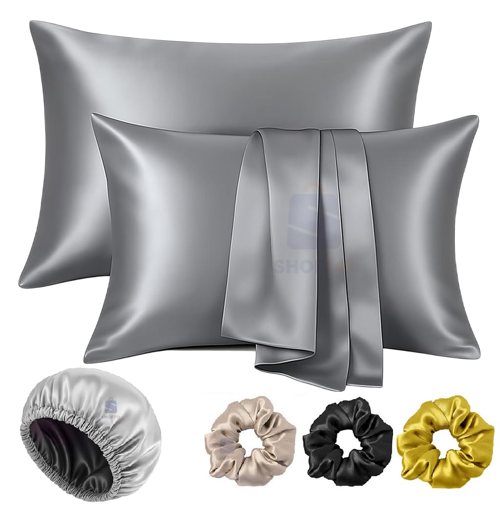 Satin Silk Pillow Cover Set - Hair & Skin Protection -22