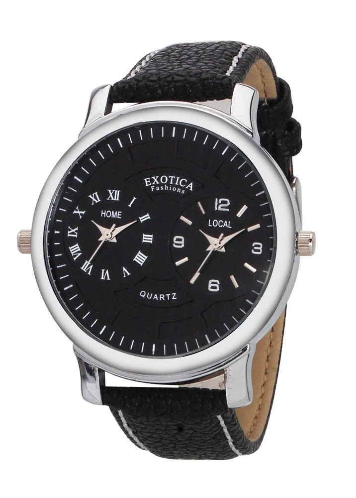 Exotica Black Dial Analogue Watch for Men (EF-87-Dual-Black) (B00K5M93X8) Amazon Price History, Amazon Price Tracker