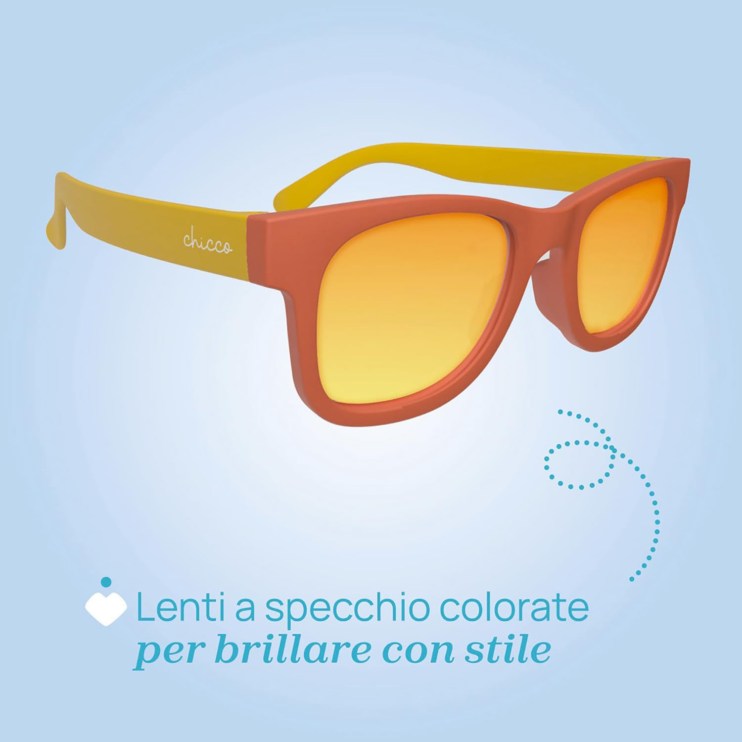 Chicco | Kinderbrille 24 M+ - Farbe Weiß/Orange