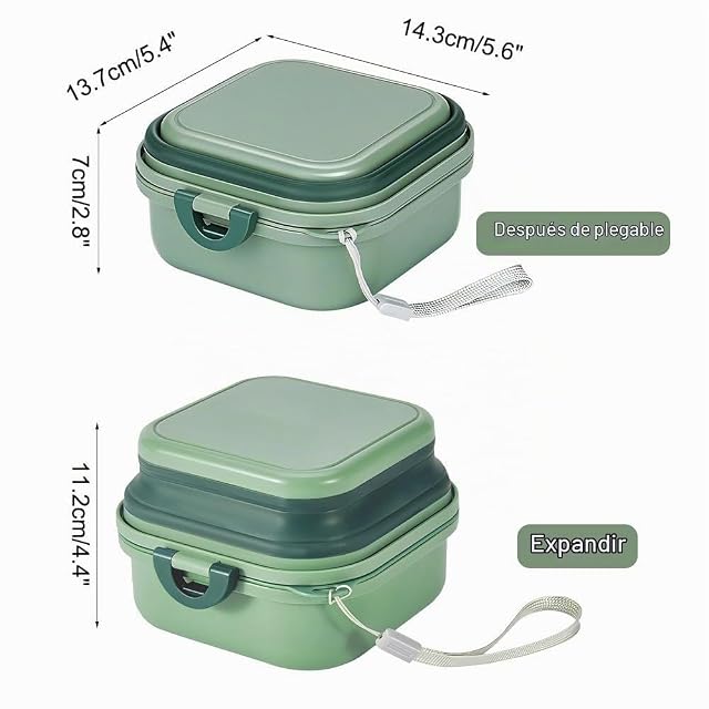 Foto 4 de 7 de Cuenco plegable 2 en 1 para perros, 400 ml, cuenco de comida para perros con tapa