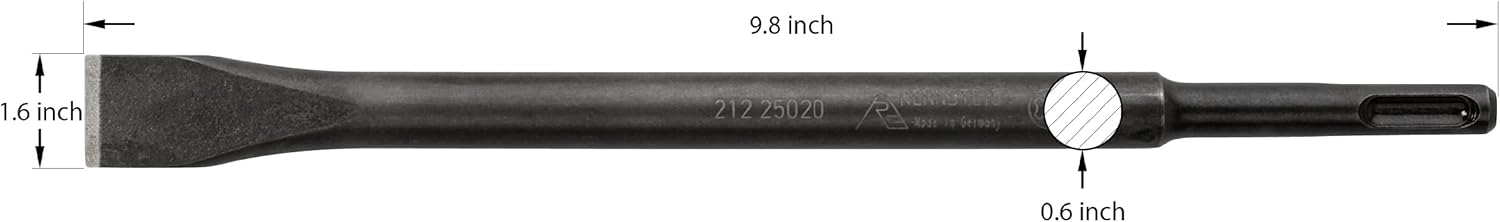 Rennsteig SDS Plus® Flat Cold Chisel - Tip Width 1.6-Inch