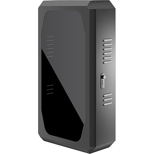 Wall Charge Station Box for Tesla Wall Connector Model 3 Series Models IP64 Rainproof and Dustproof Cold Rolled Steel Tesla Wall Charger Organizer wtih Lock Charger Protection Box Black