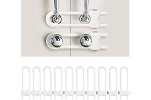 Essential Baby-Proofing Solution: Adjustable U-Shaped Kitchen Door Locks for Child Safety