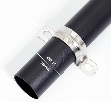 SS304 Conduit Clamps 1 Inch, 2-holes Pipe Bracket U Clamp for Cable/Water Pipe/Pipe, Heavy Duty Pipe Clamp | OD 1 | 10 pcs