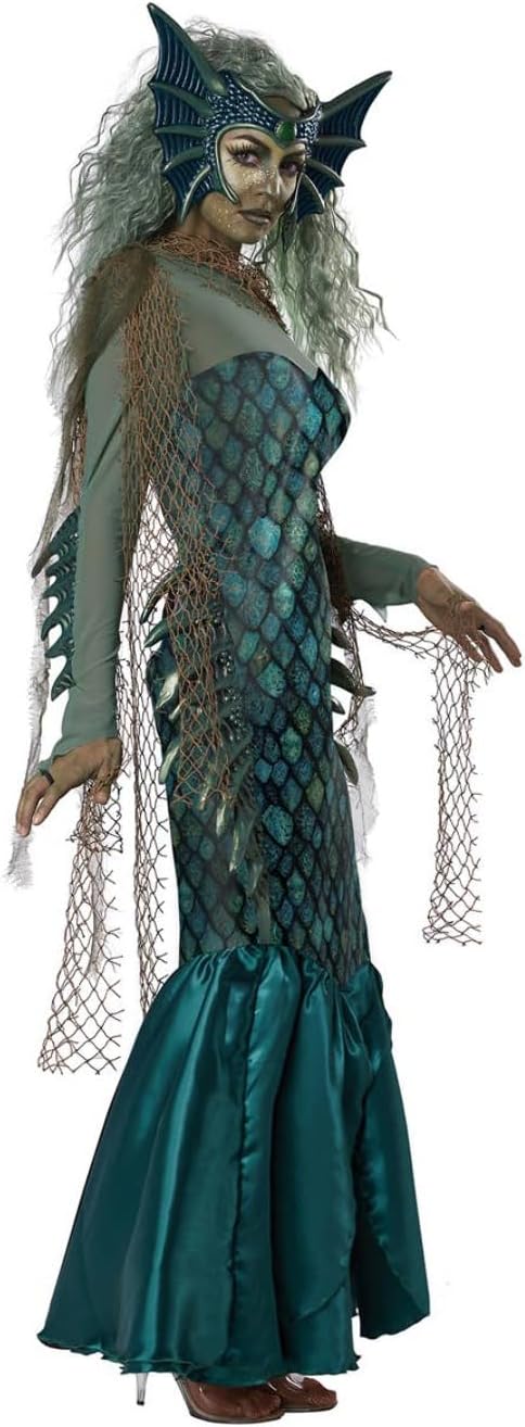 California Costumes Dark Sea Siren, Women's Costume