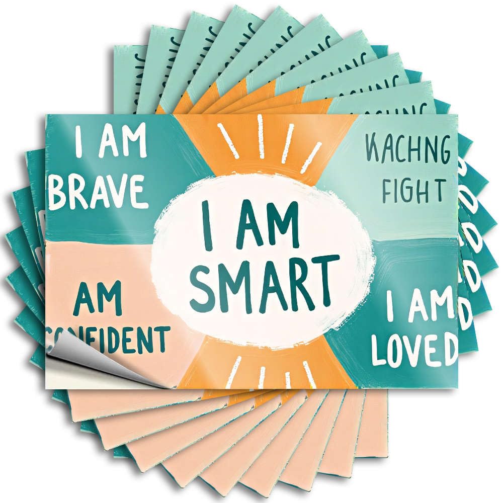 Saying Cheap Camper Van Accessories Laptop Positive Affirmations for Self-Confidence. - No Residue Decals for Military(6X9CM)