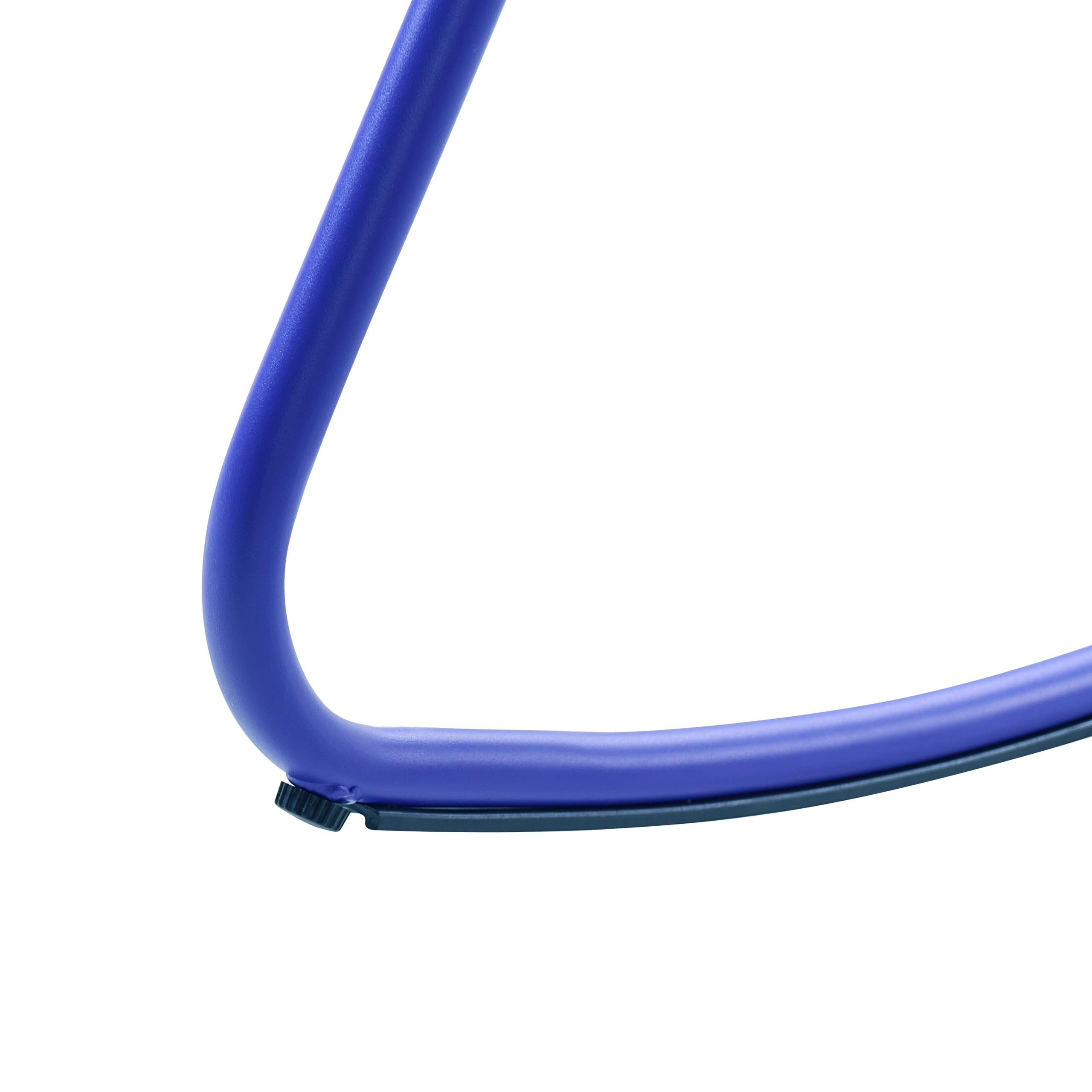 Beliani Sedia a dondolo da giardino moderna in metallo Design a doghe per esterni Alluminio blu