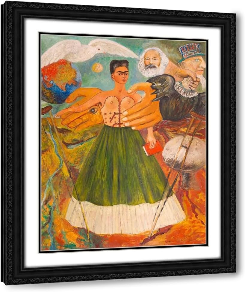 ArtDirect Marxism Will Give Health to the Ill, 1954 Custom Framed Art Print Giclee Print or Canvas Options with Various Sizes and Customization by Kahlo, Frida