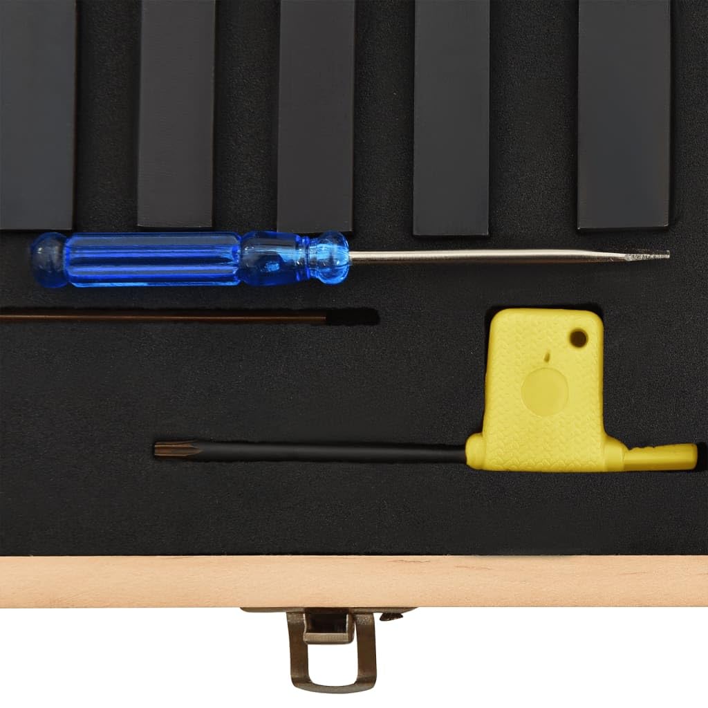 Drehmeißel-Set 12-tlg. mit Wendeplatten 12x12 mm für Metall- und Holzbearbeitung, inklusive Zubehör, ideal für Werkstatt, Baustelle, Heimwerker, langlebig, schwarz, 80 mm