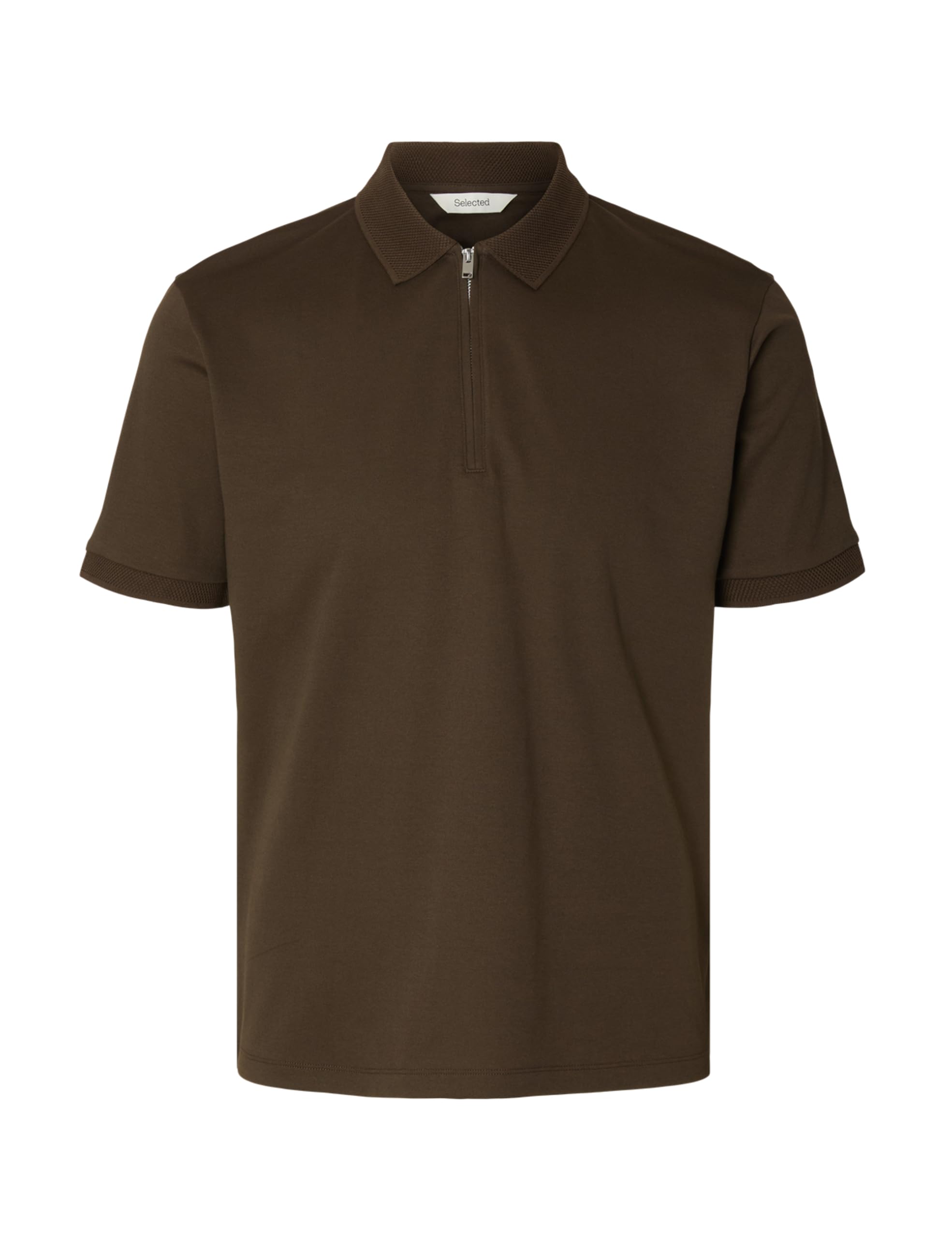 Selected Homme Herren Delicioso Selected Men Slhfave Zip Ss Polo Noos