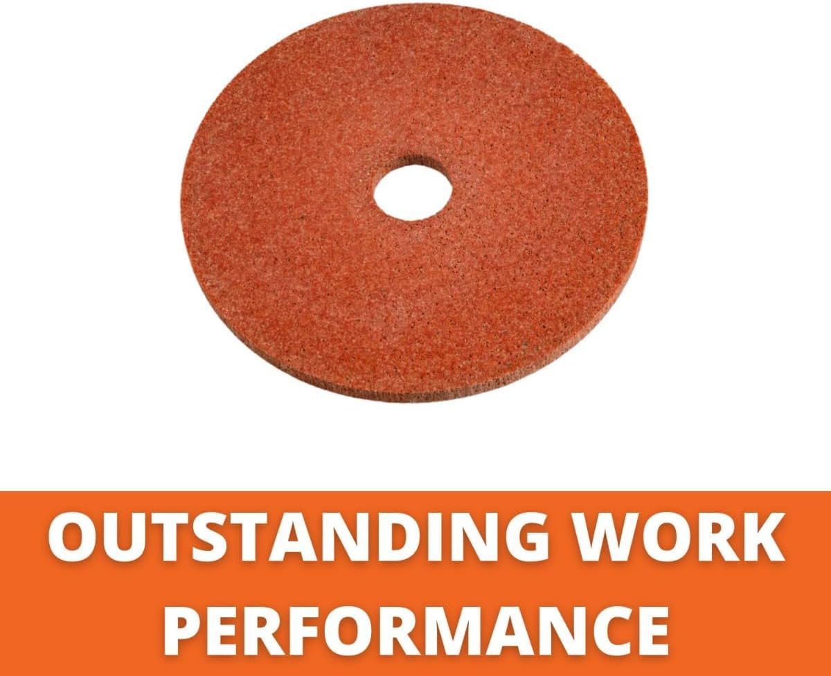 Fein Fleece Grinding Disc for Grinding, Descaling and Satinizing Fillet Welds on KS 10-38 E Kit Grinder - Coarse, Heavy-Duty, 5-29/32" Diameter, 1/8" Thickness - 63734001010