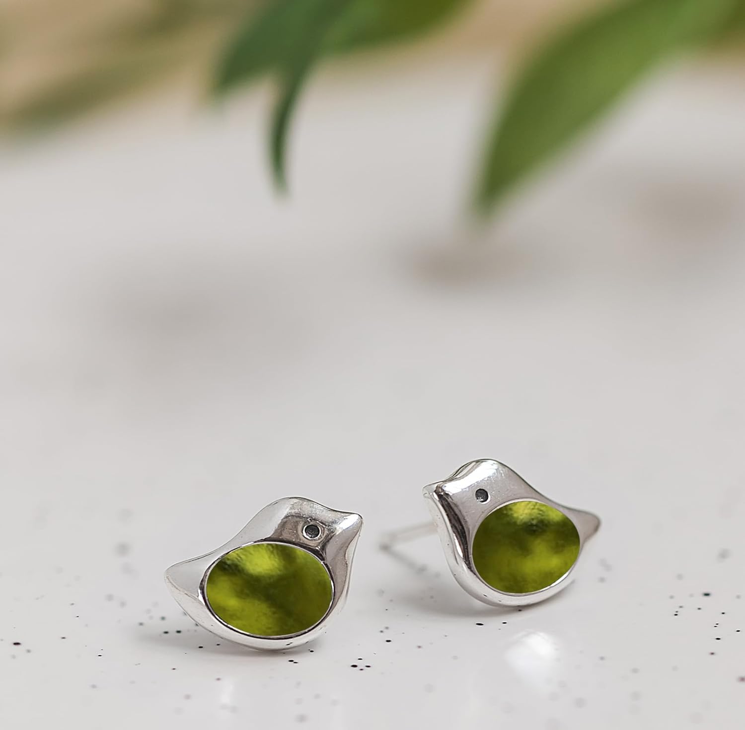 Bottled Up Designs Handmade Little Bird Stud Earrings, Sterling Silver, Eco Friendly, Made in USA, Birthday Gifts, Mothers Day, Women, Anniversary