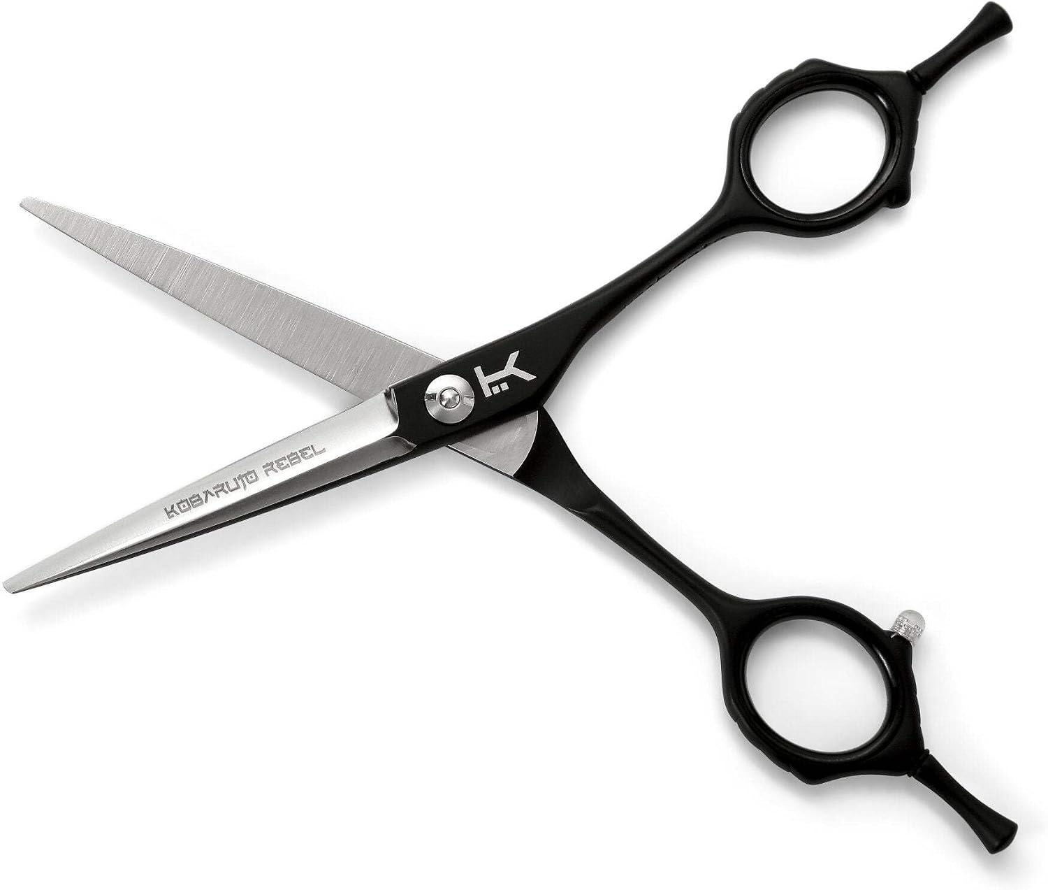 Very Sharp Kobaruto Rebel - 440c Silver Black Cobalt 5.5" Barber Scissors Stylist Hair Shears