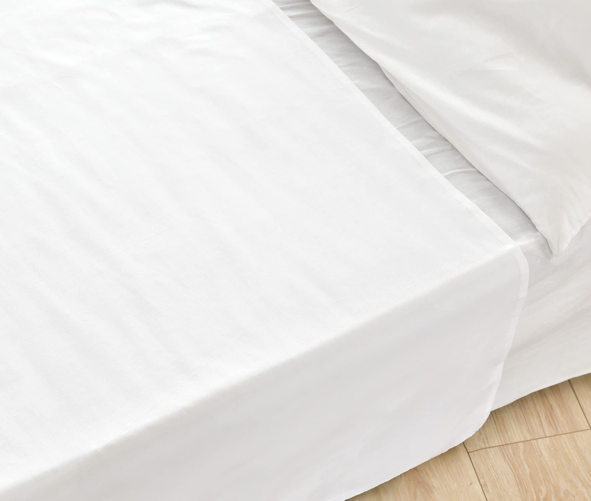 NatureMark Basic prześcieradło – miękkie i łatwe w pielęgnacji prześcieradło ze 100% bawełny, bez gumowego ściągacza, wiele rozmiarów i kolorów, wymiary: 180 x 275 cm, białe