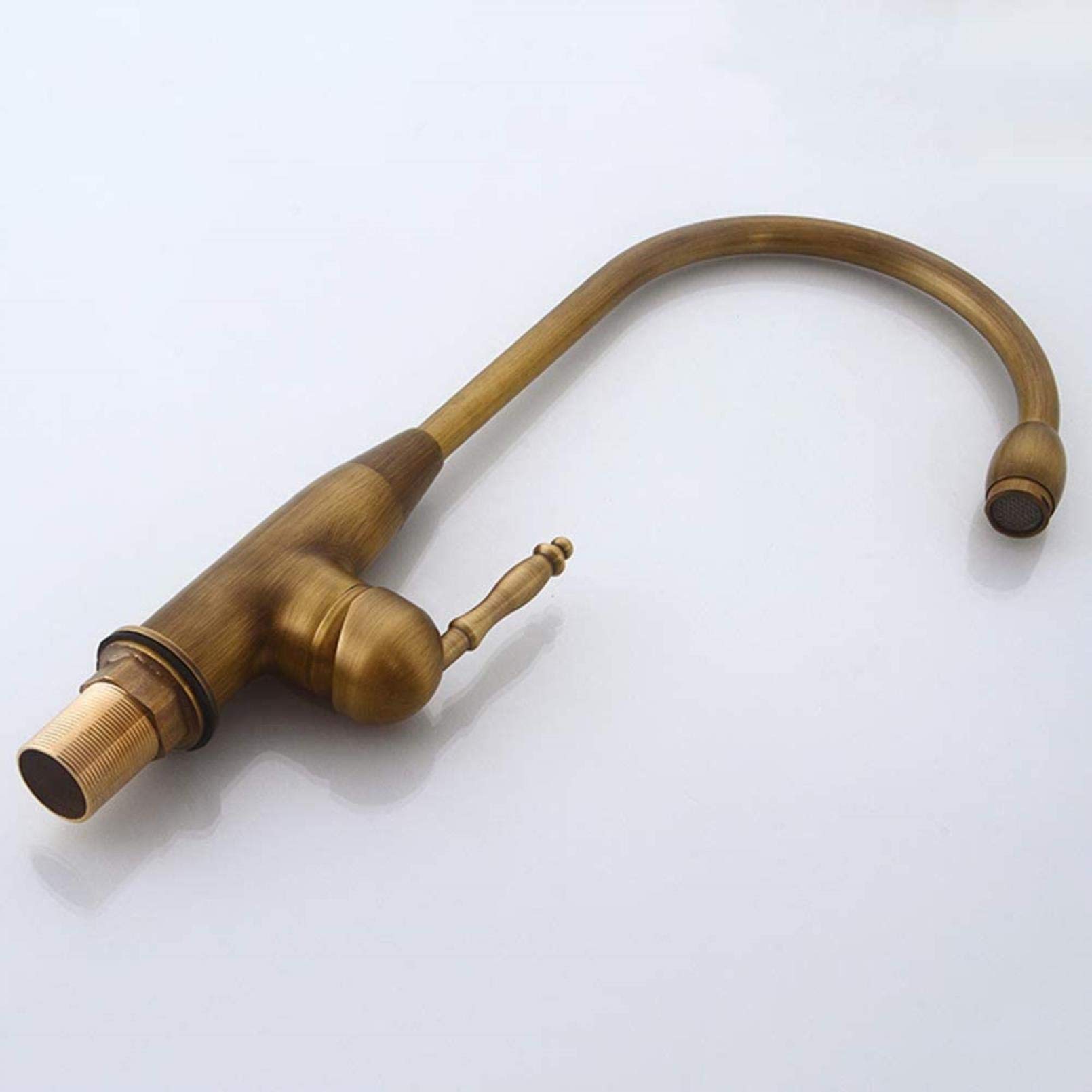 Rubinetto Miscelatore in Ottone retrò Rubinetto monocomando Girevole per Bagno Rubinetto per Acqua Calda e Fredda Rubinetti per lavello da Cucina