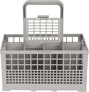 Cesta de substituição universal de talheres para lava-louças, cesta de utensílios/talheres com alça, caixa de substituição de cesta de talheres para multiuso