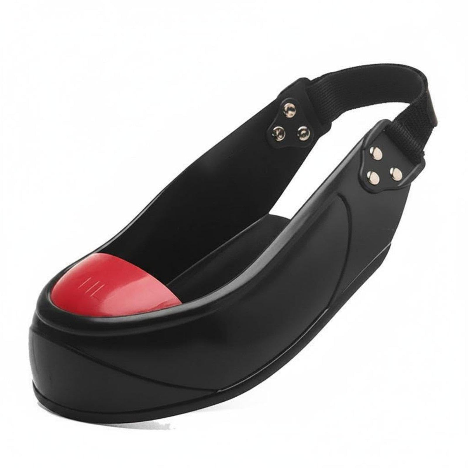 SECRET DESIRE Visitor Shoe Cover Impact Resistant Steel Toe Shoe Cover Easy to Slip on Steel Toe Overshoe for Visitors, Factory, Worksite, Construction Site M 38-42 007 Single Strap-image-14
