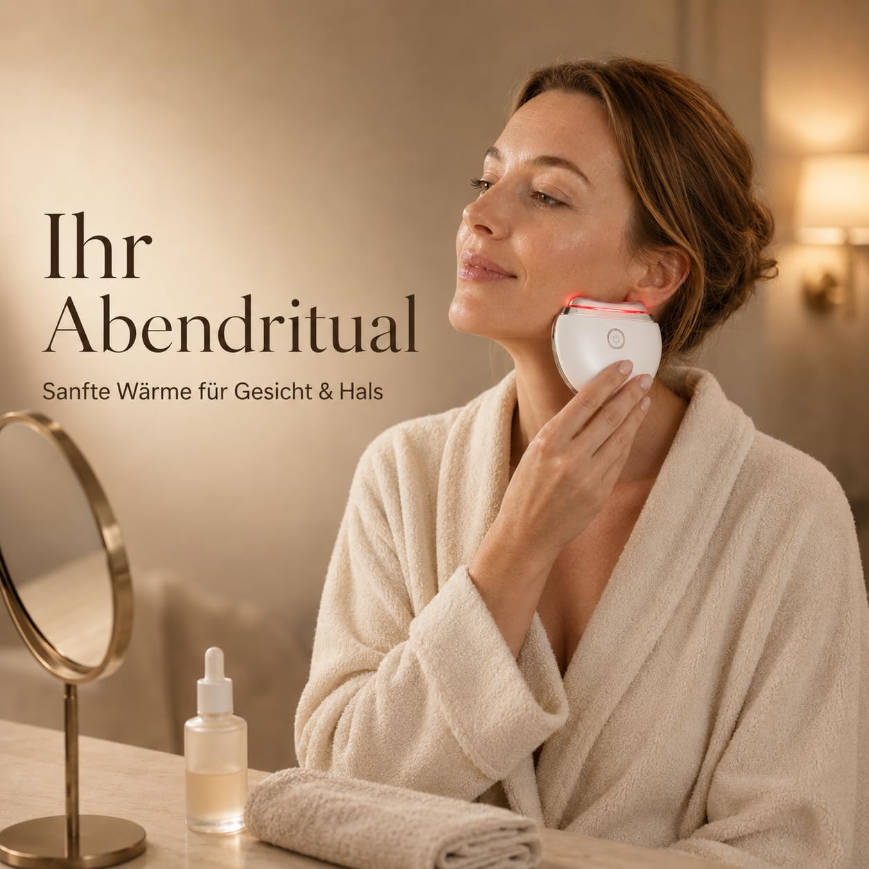 EMS Gua Sha Smbrige Gesichtsmassagegerät–4 in 1 Modus Anti-Aging Straffung & Lifting Gesichtsmassagegerät Elektrisch, Gua Sha Elektrisch Tägliche Verbesserung der Haut，Weiß