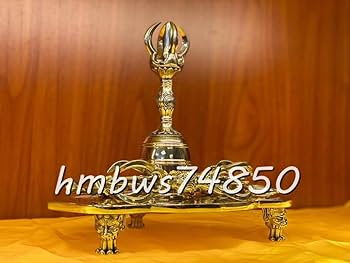 密教法具 真言宗 法器セット 金剛鈴·金剛盤·独鈷杵·三鈷杵·五鈷杵 真鍮製 51jm2KMjm+L._UF894,1000_QL80_.jpg