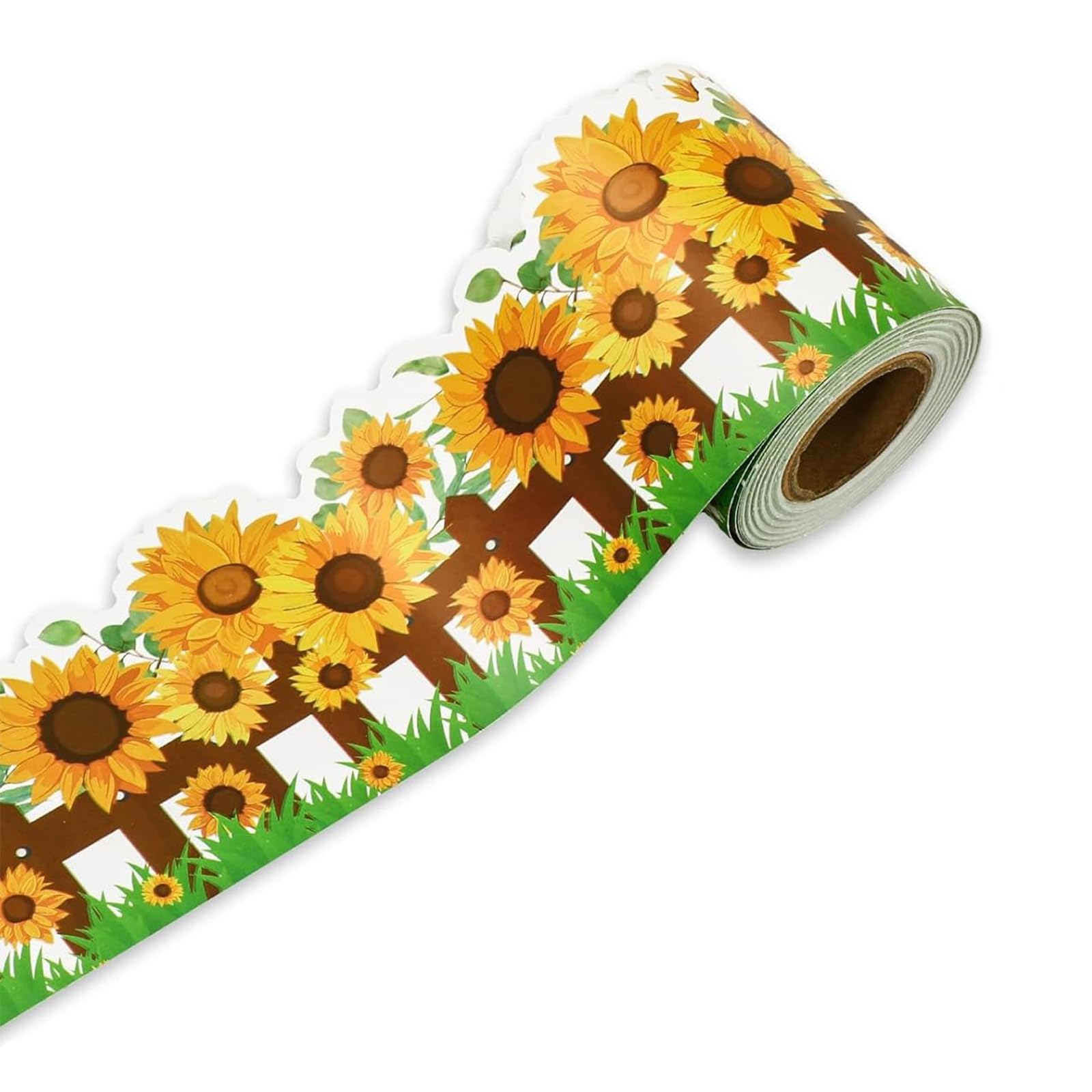 10m Sunflowers Classroom Borders Back-to-School Bulletin Board Trim Decorations Flowers Bulletin Board Borders