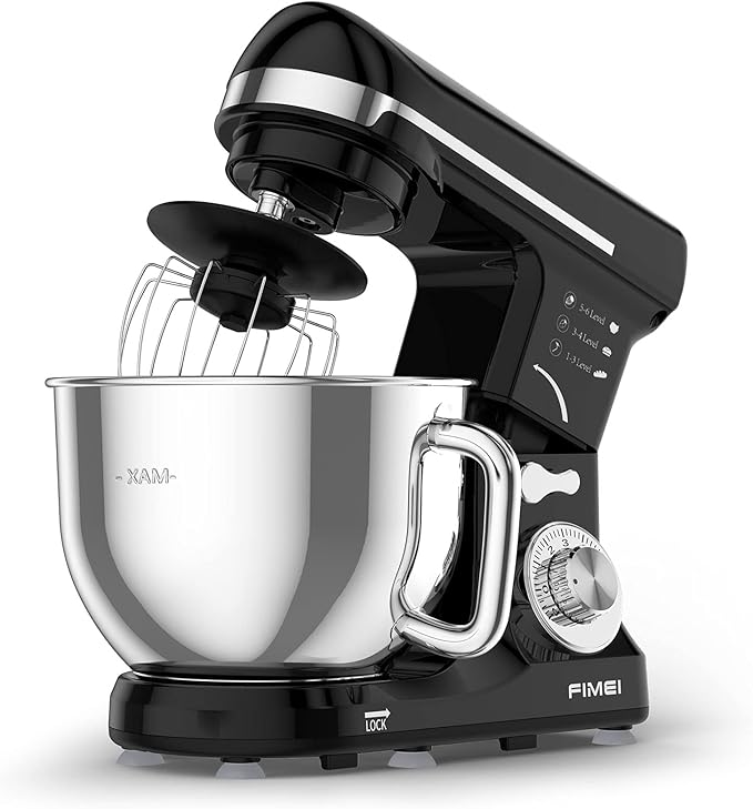 FIMEI Stand Mixer, 5.5 Qt Food Mixer, 6Speed TiltHead