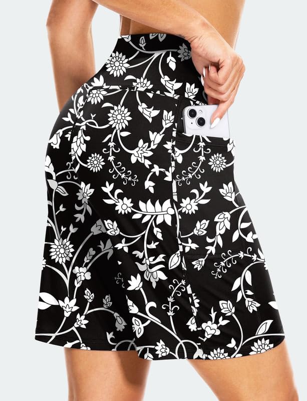 Blouty Women's 9" Bermuda Long Shorts with Pockets High Waisted Knee Length Shorts for Women Workout Athletic Casual - Image 5