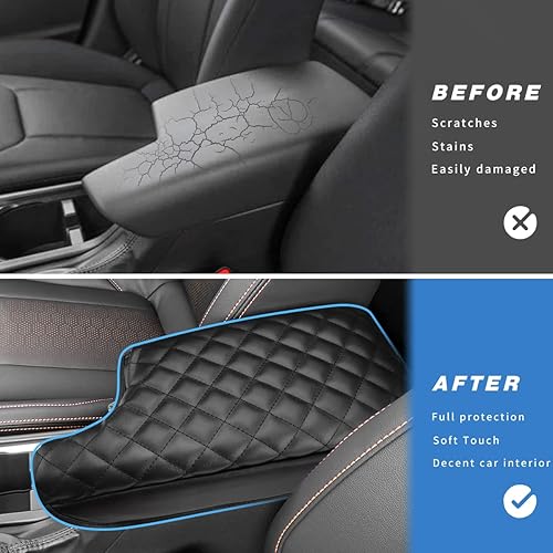 Miniatura 10 de INTGET Funda para reposabrazos de consola central de automóvil para Subaru Crosstrek Accesorios 2018 2019 2020 2021 2022 2023 Impreza 2017-2023 Tapa