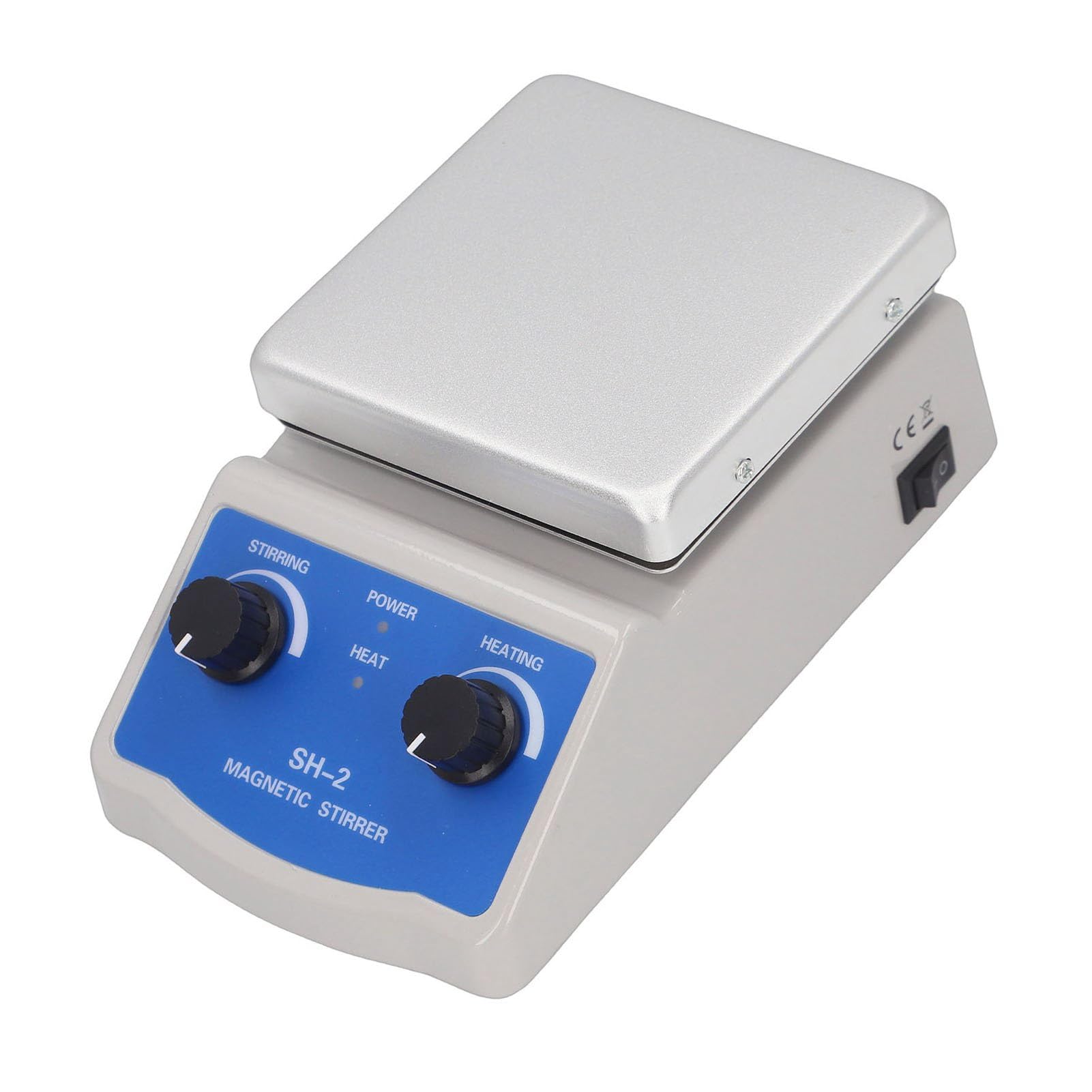 Fafeicy Agitatore Magnetico Piastra Riscaldante Miscelatore da Laboratorio Agitatore Magnetico con Piastra Riscaldante con Riscaldamento 180 W 0-1600 Giri/min