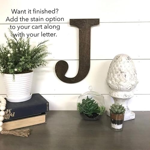 Miniatura 7 de Letras grandes de madera en blanco de 12 pulgadas, letras de madera sin terminar, letrero de madera para proyectos de manualidades para decoración