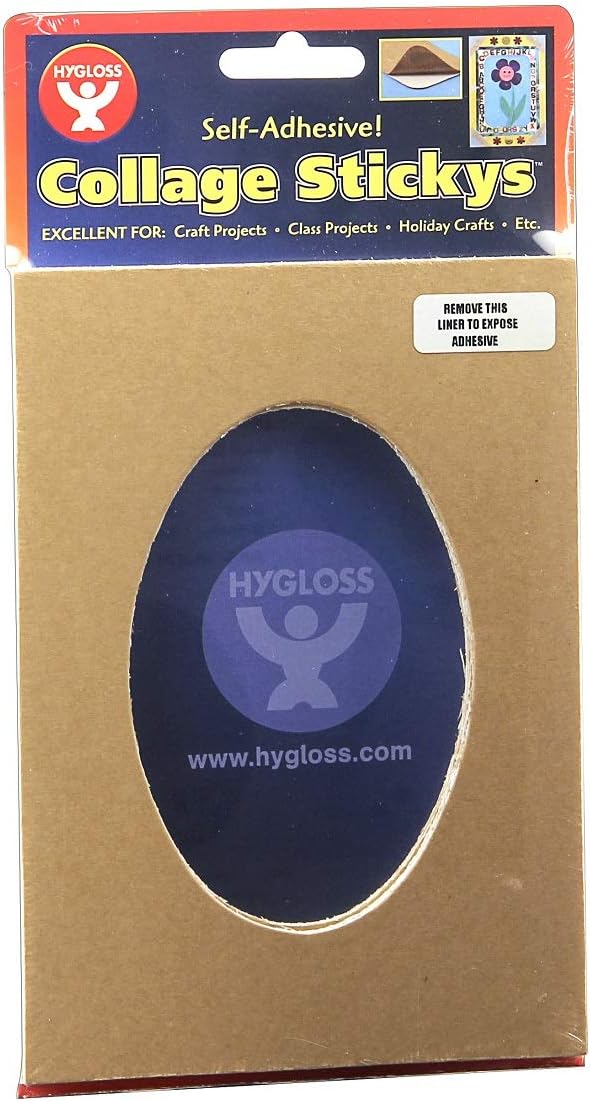 Collage Sticky Frames - 24 Count 5"x7" Rectangle with Oval Cut-out