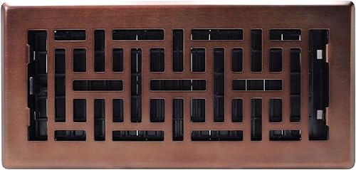 Miniatura 2 de Decor Grates AJH410-RB - Registro de suelo oriental 4 x 10 pulgadas bronce frotado