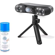 Revopoint POP 4 3D Scanner Standard Set & AESUB Scanning Spray for 3D Printing