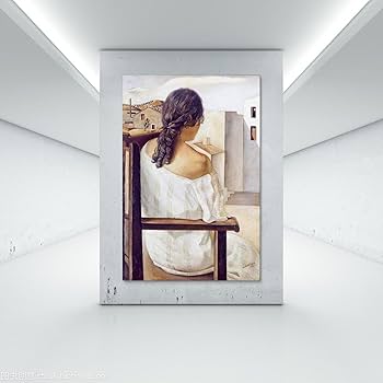 Amazon.co.jp: サルバドール ダリ ポスター 後ろから見た座る少女 Amazon.co.jp: サルバドール ダリ ポスター 後ろから見た座る少女