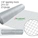 1/4in Hardware Cloth 24x50 Square Chicken Cage Wire Hot Galvanized Gopher Welded Mesh Roll 23gauge Snake Fencing Material Rabbit Raccoon Moles Rodents Animal Control for Vegetable Garden Raised Beds