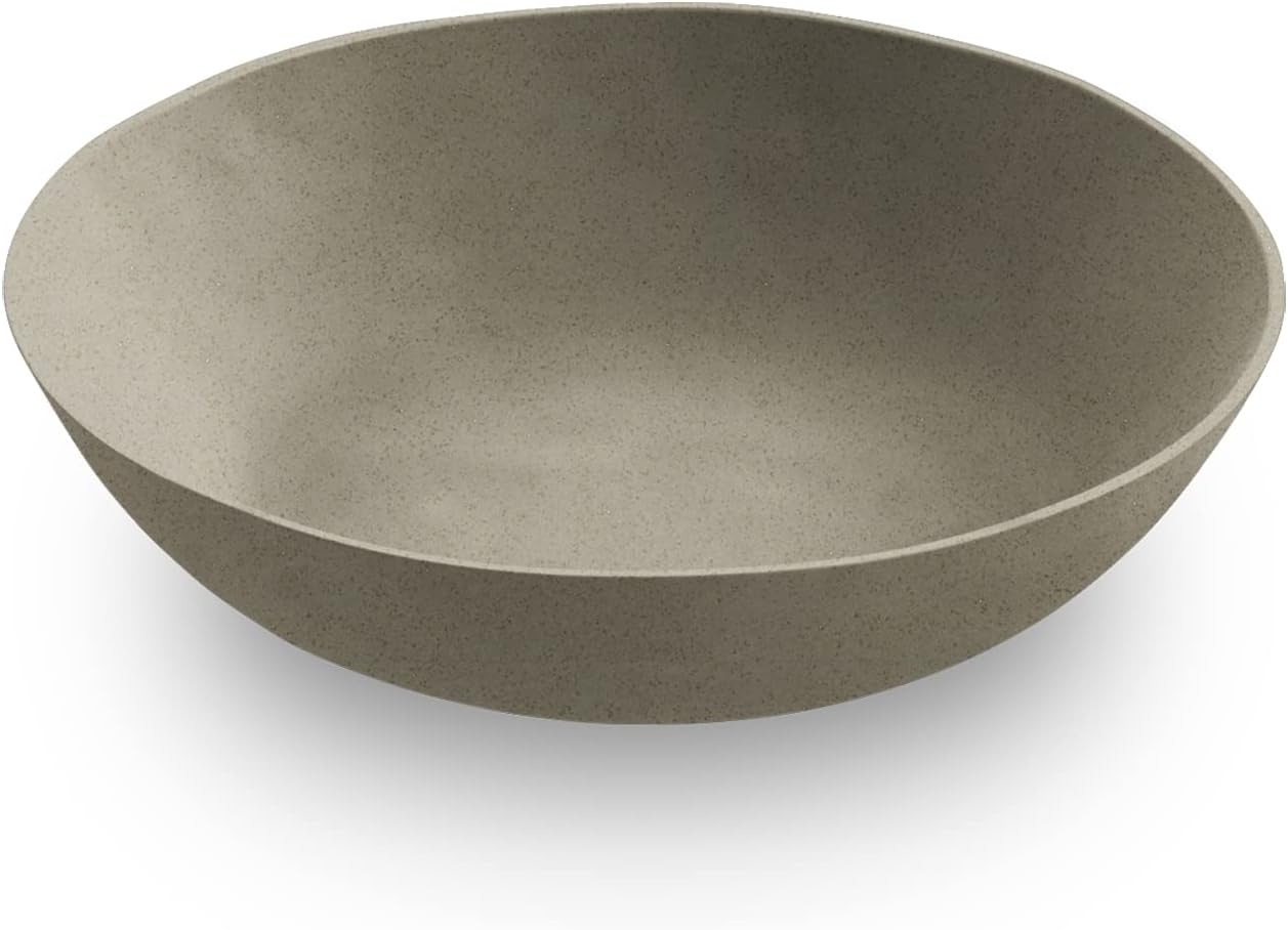 Abode Homewares Design [ Ethical and Break-Resistant BPA-Free Tableware ] Matte Dune (Matte Dune) Curry Dish, Pasta Dish, Deep Dish, Diameter Approx. 9.1 inches (23 cm), Depth Approx. 2 inches (5 cm