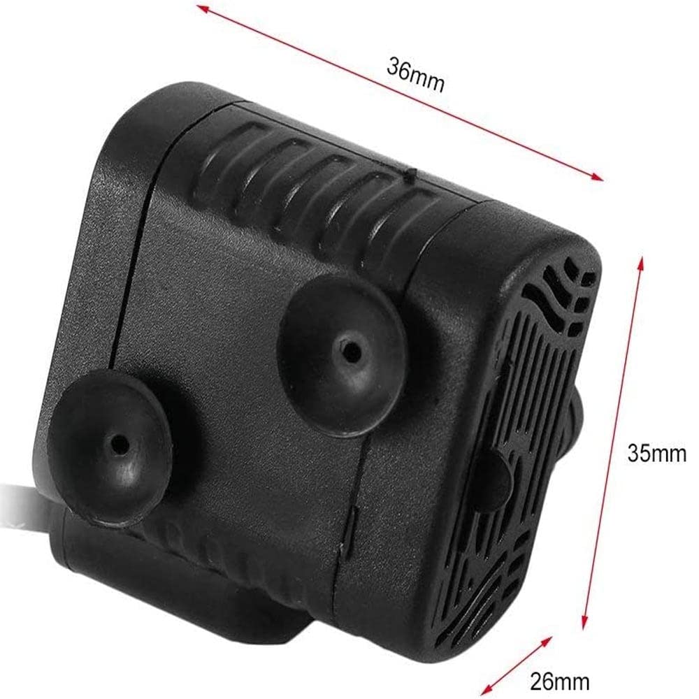 Micro pompa ultra-silenziosa 48GPH [180L / H] piccolo acquario da 3 W, pesce stagno anfibio, tartaruga, animali acquatici, scultura, artigianato, giardino, fontana da tavolo, pompa da acquario