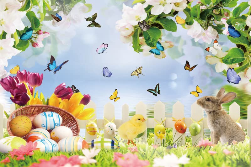 背景布【イースターJ】サンプル　ペット撮影用フォトブース　縦長　春　うさぎ　卵 背景布【イースターJ】サンプル ペット撮影用フォトブース 縦長