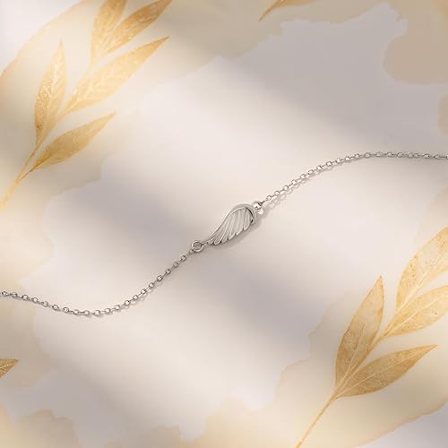 Miniatura 5 de Sofia Milani - Pulsera de plata de ley 925 maciza para mujer - Colgante de alas de pluma de ángel - 30239, Metal