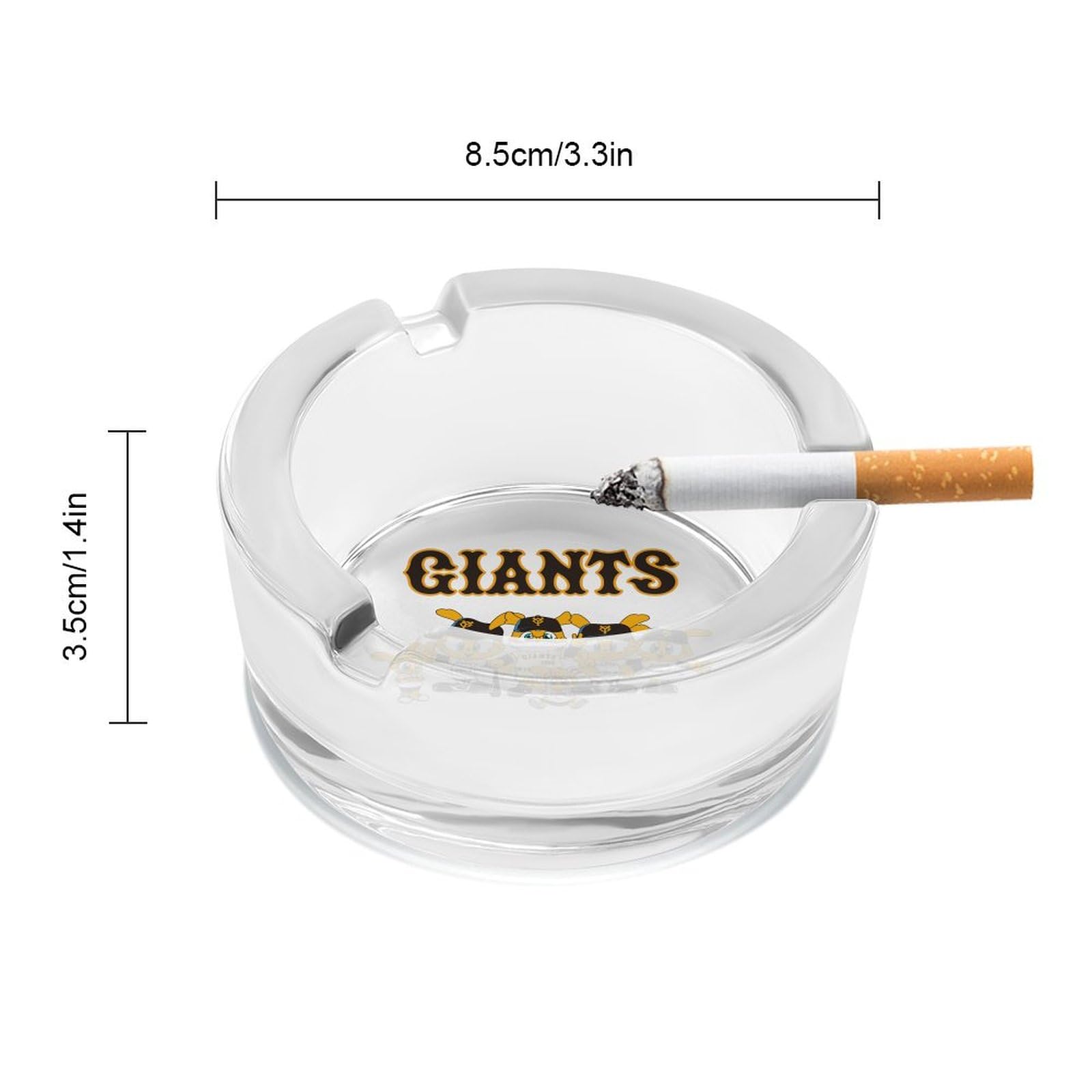 Amazon.co.jp: 灰皿 読売ジャイアンツ ガラス灰皿 たばこ灰皿