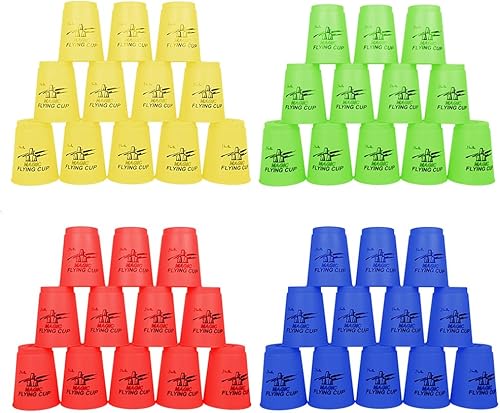 Kayzyue Competidor de apilamiento deportivo, 48 piezas de juego de entrenamiento de velocidad de apilamiento deportivo para competición de desafío