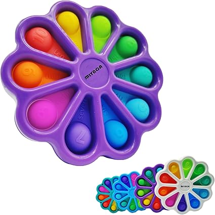 Amazon Com Miyaca Flower Fidget Toys Sensory Simple Dimple Fidget Toy Stress Relief Hand Toys For Kids Adults Anxiety Autism Toy Special Office Toys 1 Piece Toys Games
