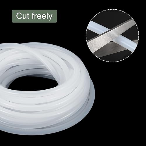 Miniatura 71 de YOKIVE Tubo de silicona, transferencia de agua, ideal para bomba (transparente, 0.118x0.157 in IDxOD, 16.4 ft)