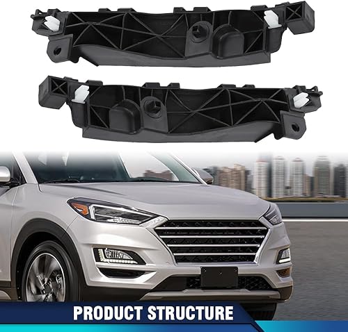 Miniatura 72 de PIT66 Soporte de parachoques delantero compatible con Hyundai Sonata 2011-2015 2 piezas soporte de parachoques delantero izquierdo y derecho