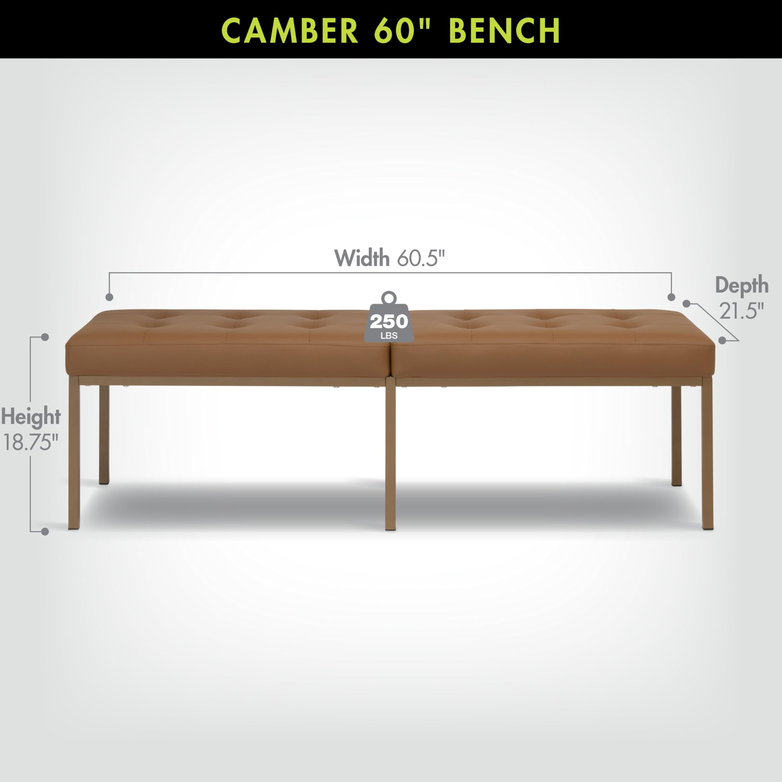 Studio Designs Home Camber Accent: Sedia Moderna Mid-Century In Pelle