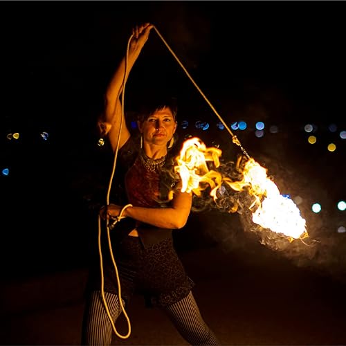 Miniatura 5 de FIRE MECCA Cabezal de dardos de repuesto para fuegocuerda  Cabeza de Kevlar MoonBlaze tejida de 3 pulgadas  Se vende individualmente  Artes