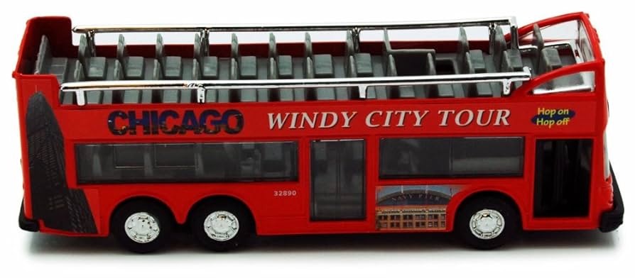 Amazon.com: Showcasts Chicago Sightseeing Double Decker Bus