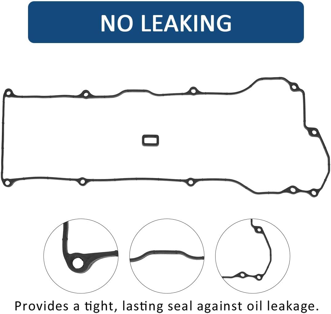 X AUTOHAUX 132644Z011 Car Engine Valve Cover Replacement with Gasket Black for Nissan Sentra GXE XE CA Sedan 1.8L 2000 2001 2002